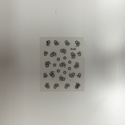 3D Sticker schwarz XF 174